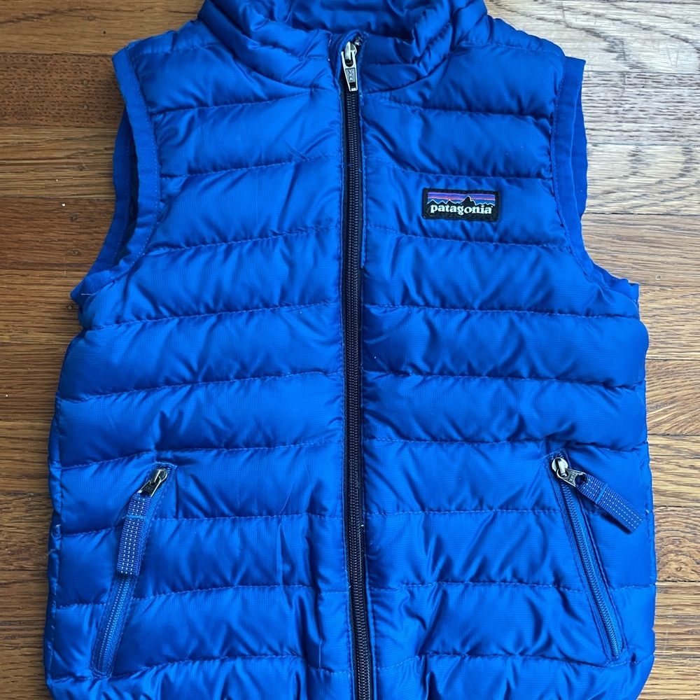 Patagonia Blue 2T Down Puffy Puffer vest kids
